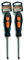 Tradineur - Pack de 2 Destornilladores Estrella 6 x 100 mm - Herramienta Manual - Bricolaje y Montaje - Punta Magnética - Acero Inoxidable