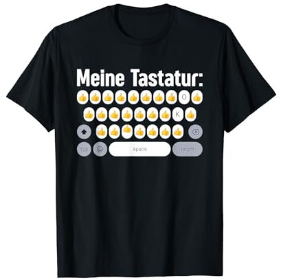 Meine Tastatur Daumen hoch Ü50 lustiges Meme T-Shirt
