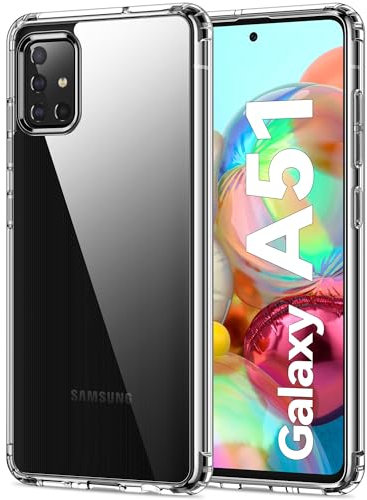 HOOMIL Coque pour Samsung Galaxy A51 4G, Anti-Jaunissement Étui Téléphone Transparente, Housse de Protection Antichoc - Crystal Clear