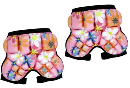 KOMBIUDA 2 Stück Ski-hüftpolster-Shorts Für Kinder Verstellbare Größe Für Snowboarden Hockey Fußball