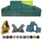 Pillows24 Kindersofa mit Schlaffunktion | Weiches Spielsofa aus Cordstoff | Bequemes Kinder Sofa mit abnehmbaren Bezügen | Ergonomische Kindercouch für Spielzimmer – Fancy Spielsofa für Kinder