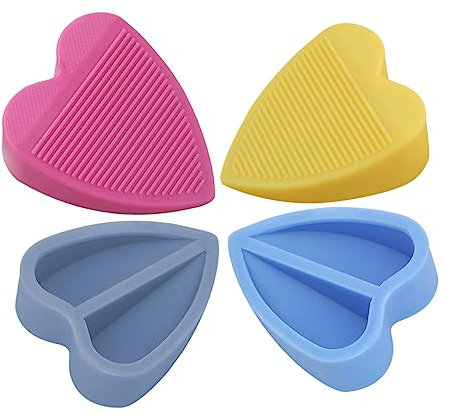 NUOBESTY Safety First Pcs Heart-Shaped Door Stopper Non-Slip Door Wedge Anti-Collision Damage Home Security