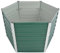 Letto Rialzato Giardino in Acciaio Zincato 129x129x77 cm Verde Vasi Per Piante Da Interno Fioriera Da Esterno Fioriera Con Spalliera Da Esterno Vaso Rialzato Da Interno per Terrazza Giardino Esterno