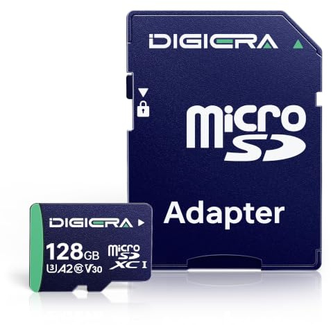 128 GB Scheda di Memoria microSDXC UHS-I CT100 con Adattatore - Fino a 100 MB/s, C10, U3, V30, Full HD, A2, per Smartphone, Tablet, Fotocamere, Console di Gioco e Droni (Confezione da 1)