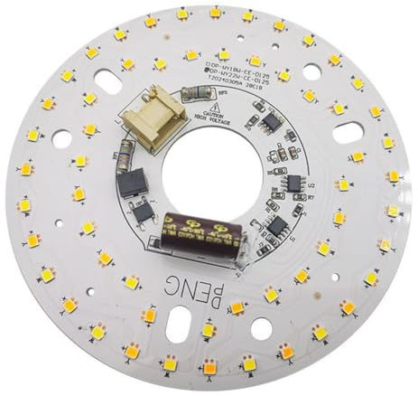 Fiorky 3.9/4.9/6.2 pulgadas 15/18/24W Panel de repuesto para luz de ventilador de techo 3000/4000/5000K Panel de repuesto para luz de techo de montaje empotrado Panel de luz de techo