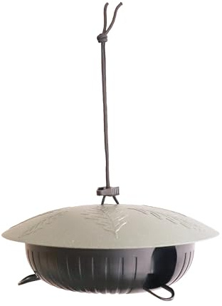 Rosewood Recycled Wild Bird Seed Feeder – Hanging or Pole Mounted Feeder for Small Garden Birds – Eco-Friendly, Easy to Clean & Fill – Durable Plastic Bird Feeder for Year-Round Use (1pc)