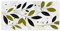 Mouse Mat 1200 x 600 x 3mm Large Gaming Mouse Pad with Stitched Edges, with Non-Slip Base, XXL Extended Large Size Gaming Mousepad, Keyboard Desk Pad with Water Resist Surface, (Nordic Plants) S-66