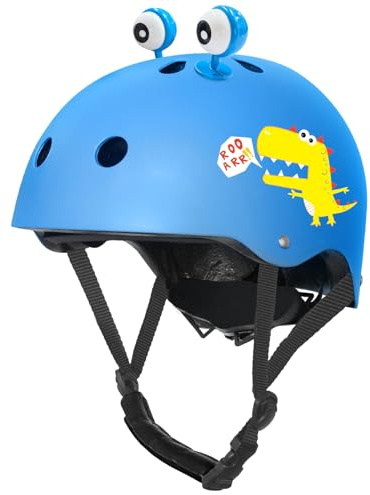 Nattork Skateboardhjälm för barn för flickor eller pojkar justerbar storlek multisporthjälm med söt stil och blå lila svart rosa färger