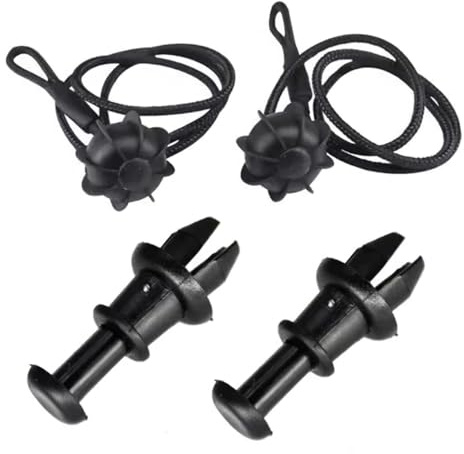 Auto Hutablagen Schnur Kompatibel mit Seat Für Ibiza 6j 1K6863447A, 1M6867574A Befestigungsschnur Die Gepäckablage Hinten, Kofferraum-Frachtablage-Saitenclips, Halter, Schwenkschnuraufhänger