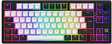 HATOR Skyfall 80 MAG ULTIMA 8K Magnetische Gaming-Tastatur mit Rapid-Trigger, Magnetic Switches, Snap Tap, Hall-Effekt, 8000Hz, PC/Mac, Schwarz, Wireless/Kabel, EU Layout (QWERTZ, QWERTY, AZERTY etc.)