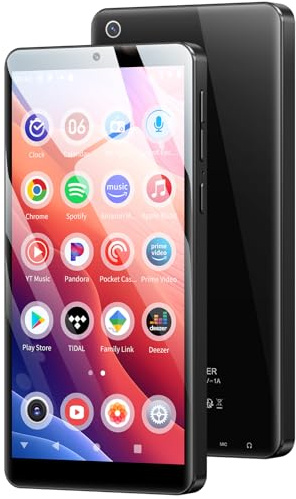 128GB MP3 Player mit Bluetooth WiFi und Kamera, Spotify MP3 Musik Player mit Lautsprecher, Oilsky 5,5 Zoll 1080P Touchscreen MP4-Player Android 13.0 (RAM: 4GB)