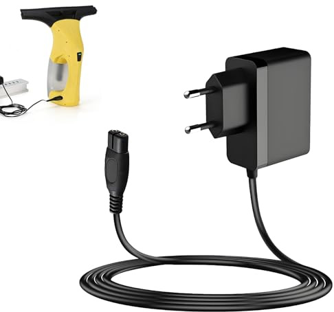 5,5V Ladekabel Ladegerät Kompatibel mit Kärcher Fenstersauger, 600mA Netzteil Kompatibel mit Kärcher WV1, WV2, WV5, WV5 Premium, WV Classic, WV Easy, KV4, KWI 1 Plus und Weitere Modelle