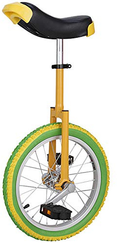 VNVFJKLO Monociclo, Monociclo de 20/18/16 Pulgadas, for Hombres, con Ruedas Antideslizantes, Llanta aleación, neumático Extra Grueso, Asiento Ajustable(20inch)
