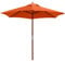 anndora® Sonnenschirm Marktschirm Balkonschirm ø 2,1 m rund - mit Winddach Terracotta