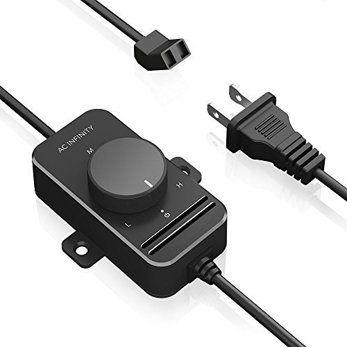 AC Infinity, Fan Speed Controller for 100 to 125V AC Axial Muffin Cooling Fans, Single Connector, for DIY Cooling Ventilation Exhaust Projects