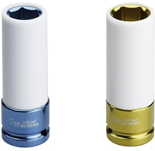 Unitec 20806 Stecknüsse, 2-er Set, 17 und 19 mm