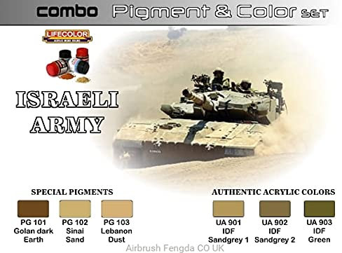 Pigment und Farben Set LifeColor SPG01 ISRAELI ARMY