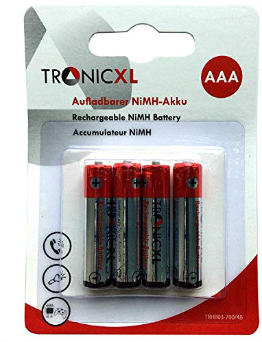 Eurosell Highend Wiederaufladbare Batterie Ersatzakku Akku AAA Schnurlostelefon passend für Telefon Gigaset C300 C430 DUO TRIO