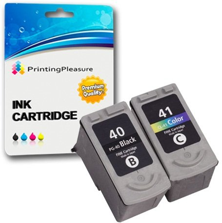 2 Druckerpatronen für Canon Pixma iP1600 iP1800 iP1900 iP2200 iP2500 iP2600 MP140 MP150 MP160 MP170 MP180 MP190 MP210 MP450 MP460 MX300 MX310 | kompatibel zu PG-40 (PG40) CL-41 (CL41)