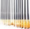 Mont Marte Art Paint Brush Set, 15 Piece. Includes 15 Taklon Bristle Paint Brushes and Easel Wallet with Zip Fastening. Suitable for Acrylic, Oil and Watercolor Painting.