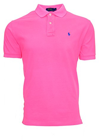 Ralph Lauren - Polo da uomo in taglio classico, disponibile in vari colori Pink X-Large