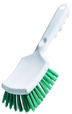 Haug Stielbürste 26 cm grün mit kurzem Griff, Polyester, hart
