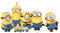 STAR CUTOUTS SC1036 Group Mischievous-Recortes de cartón, tamaño Real, Multicolor, Minions de Pose grupal, Normal