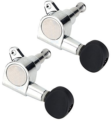 VGEBY Mechaniken Köpfe Stimmwirbel 2L 2R mit Schrauben Set für Ukulele Gitarre 4 Stücke