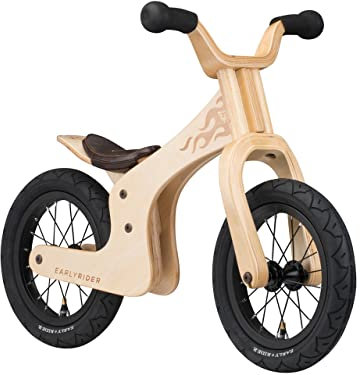 Early Rider SuperPly Lite 12 Zoll, Holz Laufrad ab 2 Jahre, 3 Jahre, 3,5 Jahre, höhenverstellbar, 3,2 kg leicht, Junge oder Mädchen, Kinder Fahrrad ohne Pedale I Balance Bike