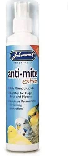 LEEWAY WOODWORK JOHNSONS ANTI-MITE EXTRA - CAGED BIRD 150ML PUMP SPRAY- KILLS MITES, LICE & MORE (1 SPRAY)