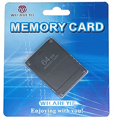 WICAREYO Black 64MB Module de Carte mémoire pour PS2