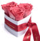 ROSEMARIE SCHULZ Heidelberg Infinity Rosenbox Herz - 3 echte ewige Rosen in Korall-Rot konserviert haltbar 3 Jahre 10x12cm - Seni Seviyorum hediye Geschenke für Frauen (Seni Seviyorum, Korall)
