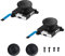 JAOYSTII 3D Replacement Joystick Analog, Thumb Stick for Nintendo Switch, 2-Pack Analog Joystick Replacement with 2pcs Thumb Stick Caps & Screws (Black)