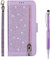 Grandoin Custodia per Samsung Galaxy Note 9, Creativo Colorato Custodia Retro a Libro Flip Case Portafoglio Cover in Pelle Wallet Magnetica Supporto Cover Cassa Protettiva (Viola)