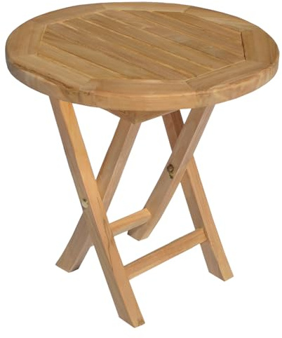 Happy Garden Beistelltisch, rund, aus Teak, 50 cm, Lombok