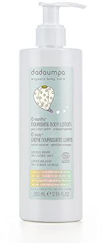 Dadaumpa Organic Baby Lotion For Sensitive Skin, 0+ Months 380ml | 99% natural origin, COSMOS Organic certified baby lotion for sensitive skin from 0+ months. Hydrating, soothing, vegan.