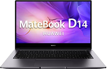 HUAWEI MateBook D14 Ultrabook da 14 FullHD (Intel Core i5-1135G7, 8 GB RAM, 512 GB SSD, Intel Iris Xe DDR4 SDRAM, Windows 11 Home), grigio, tastiera spagnola QWERTY