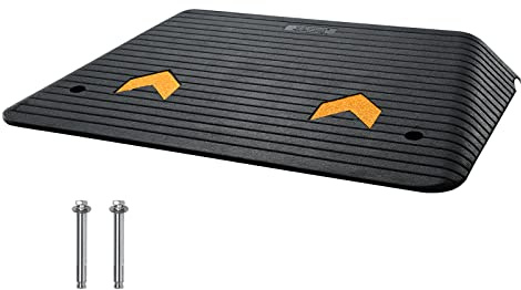 VEVOR 4 Rise Rubber Threshold Ramp, 35.5 Wide Wheelchair Doorway Ramp