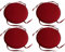 Indoor -außenstuhlkissen Set 4, Sitzkissen Runde Stuhlkissen Mit Krawatten, Runde Stuhlpolster Für Esstühle, Bar Stuhlpolster Bistro Stuhl Kissen Set Für Patio Garden Home Kitchen,