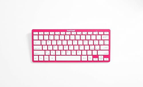 Celly, Tastiera con Mouse Linea Pantone, Tastiera e Mouse Wireless, Tastiera con Comandi Multimediali e Design Sottile, Mouse con Silent Click e Dongle Integrato, Installazione Immediata, Peach Rose