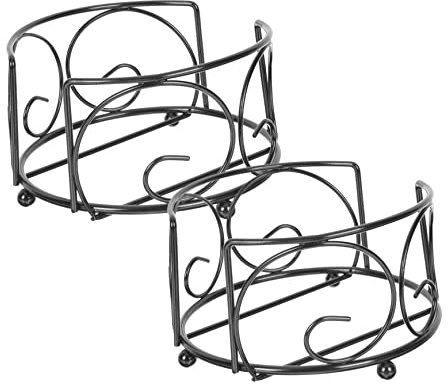 HEMOTON 2st Eisenuntersetzer Untersetzer Aus Draht Topflappen Aus Eisen Quadratischer Untersetzerhalter Halter Für Kaffeeuntersetzer Untersetzer-Organizer-Rack Veranstalter