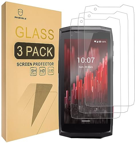 Mr.Shield Verre Trempé compatible avec Crosscall CORE M5 [Lot de 3] Film Protecteur d'écran Vitre Protecteur 9H Dureté