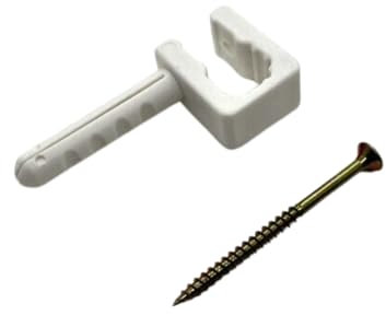 Lot de 100 colliers de serrage en plastique pour câbles - 10 mm - Blanc