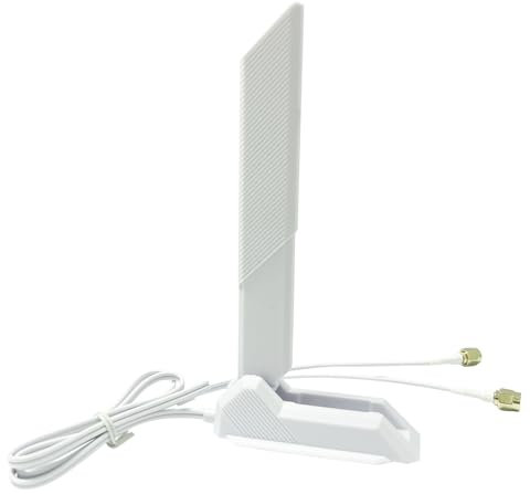 ZAHARA WiFi 6E antena wifi Cable for ASUS 2T2R ROG Strix B660-I/Z590-E Z590-F Z590-I/Z690-A Z690-E Z690-I Z690-F Z690-G Z690-F/X570-E X570-PRO Gaming Z690-PLUS/ProArt Z690 14008-02650600 (White)