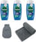 Radox Shower Bundle - 3 x Radox Mineral Therapy Feel Awake 2-in-1 Shower Gel & shampoo bundled with 1 x Exfoliating Bath Glove and 1 x Gym Towel