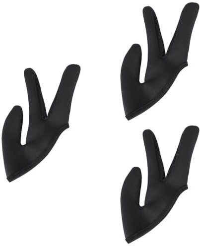 Mobestech 3stücke Hitzebeständiger Friseur-handschuh Für Haarstyling Finger-abdeckung Für Damen Und Herren Langlebig Und Rutschfest Für Professionellen Einsatz Im Salon Hause