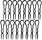 Ipetboom Épingles à Cheveux Pièces Acétate Barrettes En Forme De U Noir, Lot Accessoires Coiffure Femme, Pince à Chignon Rapide Et Pratique Pour Styles De Coiffure Variés, 9x2cm
