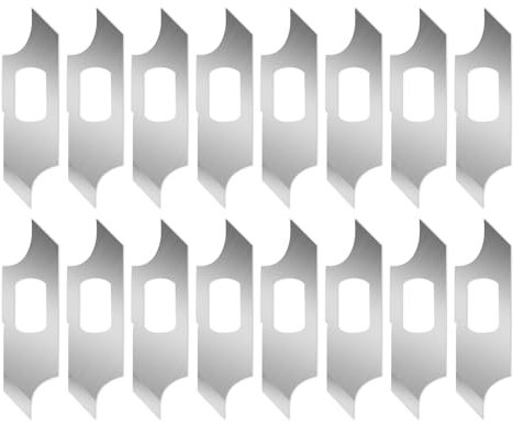 Hosifiy 120 Stück Bastelmesser Klingen Hobbymesser Skalpell Ersatzklingen, High Carbon Steel Hobbymesser Ersatzklingen für Handwerk Scrapbooking Schablone-Kaliber Messerklingen