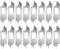 Hosifiy 120 Stück Bastelmesser Klingen Hobbymesser Skalpell Ersatzklingen, High Carbon Steel Hobbymesser Ersatzklingen für Handwerk Scrapbooking Schablone-Kaliber Messerklingen