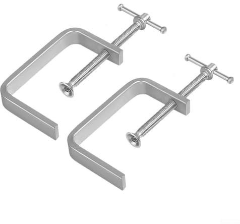 2Pcs 50-100mm C Clamp, G-Clamp With Flat And Smooth Clamping Surface, For Fixing, Cutting, Drilling, Clamping Wood, Plastic, Metal(0-100MM)